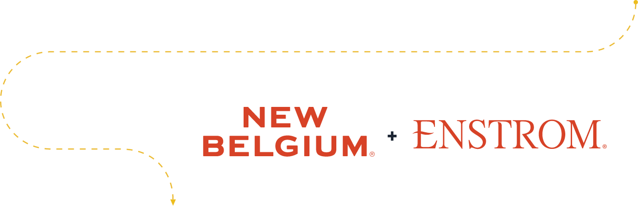 New Belgium and Enstrom Logos