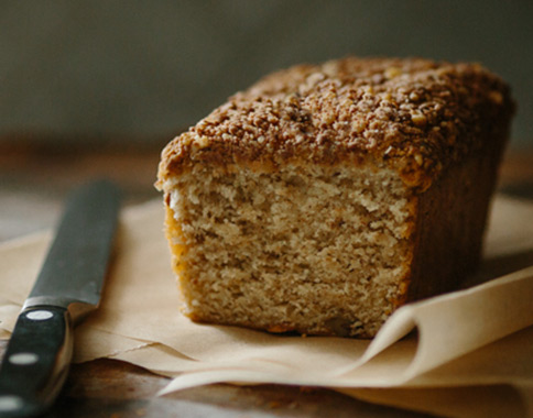 Banana Toffee Crunch Bread